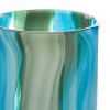 Accent Plus Blue Swirls Cylinder Glass Vase - 10 inches