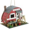 Accent Plus Wood Vintage Trailer Bird House