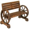 Accent Plus Wagon Wheel Themed Garden Bench