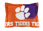 Clemson OFFICIAL Collegiate "Hexagon" Full/Queen Comforter & Shams Set