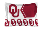 Oklahoma OFFICIAL Collegiate "Hexagon" Full/Queen Comforter & Shams Set