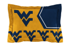 West Virginia OFFICIAL Collegiate "Hexagon" Full/Queen Comforter & Shams Set