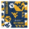 West Virginia OFFICIAL Collegiate "Hexagon" Full/Queen Comforter & Shams Set