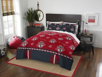 Toronto FC OFFICIAL MLS "Track" Full/Queen Comforter & Sham Set