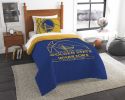 Warriors OFFICIAL NBA "Reverse Slam" Twin Comforter & Sham Set;  64" x 86"