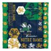 Notre Dame OFFICIAL Collegiate "Hexagon" Full/Queen Comforter & Shams Set