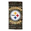 Steelers OFFICIAL NFL Realtree "Stripes" Beach Towel;  30" x 60"