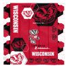 Wisconsin OFFICIAL Collegiate "Hexagon" Full/Queen Comforter & Shams Set