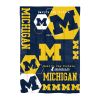 Michigan OFFICIAL Collegiate "Hexagon" Twin Comforter & Sham Set