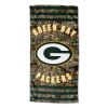 Packers OFFICIAL NFL Realtree "Stripes" Beach Towel;  30" x 60"