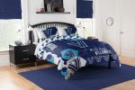 Villanova OFFICIAL Collegiate "Hexagon" Full/Queen Comforter & Shams Set