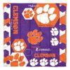 Clemson OFFICIAL Collegiate "Hexagon" Full/Queen Comforter & Shams Set