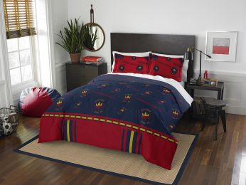 Chicago Fire OFFICIAL MLS "Track" Full/Queen Comforter & Sham Set