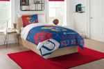 Kansas OFFICIAL Collegiate "Hexagon" Twin Comforter & Sham Set