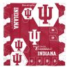 Indiana OFFICIAL Collegiate "Hexagon" Full/Queen Comforter & Shams Set