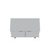 Manhattan Comfort Hampton 33.07 Accent Cabinet with 2 Shelves Solid Wood Legs in White