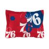 76ers OFFICIAL NBA "Hexagon" Full/Queen Comforter & Shams Set;  86" x 86"