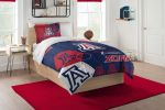 Arizona OFFICIAL Collegiate "Hexagon" Twin Comforter & Sham Set