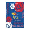 Kansas OFFICIAL Collegiate "Hexagon" Twin Comforter & Sham Set