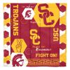 USC OFFICIAL Collegiate "Hexagon" Full/Queen Comforter & Shams Set