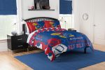 Kansas OFFICIAL Collegiate "Hexagon" Full/Queen Comforter & Shams Set