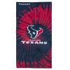 Texans OFFICIAL NFL "Psychedelic" Beach Towel;  30" x 60"