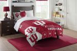 Indiana OFFICIAL Collegiate "Hexagon" Twin Comforter & Sham Set