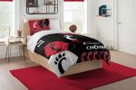 Cincinnati OFFICIAL Collegiate "Hexagon" Twin Comforter & Sham Set