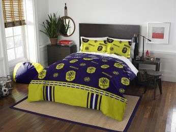 Nashville FC OFFICIAL MLS "Track" Full/Queen Comforter & Sham Set