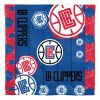 Clippers OFFICIAL NBA "Hexagon" Full/Queen Comforter & Shams Set;  86" x 86"