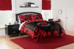 Raptors OFFICIAL NBA "Hexagon" Full/Queen Comforter & Shams Set;  86" x 86"