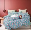 Donau Blue Rose 100% Cotton Reversible Comforter Set