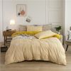 Simple Style Bedding 4 Piece Quilt Cover Sheet Pillowcase Cotton Spring Summer Autumn Winter Solid Two-color Student Dormitory